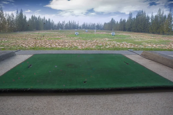 Moderní golfové hřiště, driving range — Stock fotografie