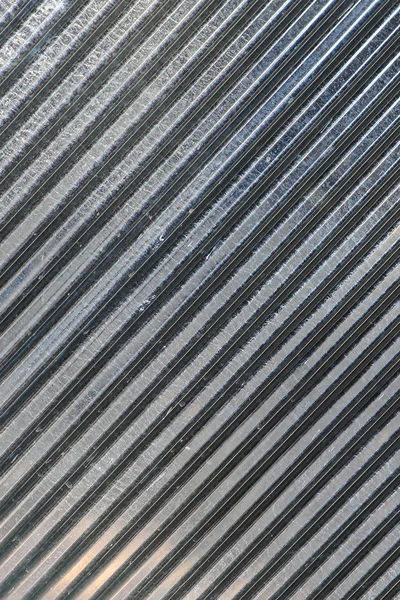 Corrugated zinc metal texture may be used as background — Stock Photo, Image