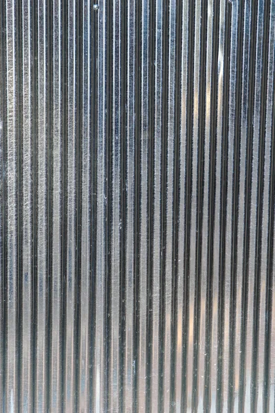 Κυματοειδές ψευδάργυρος μέταλλο υφή μπορεί να χρησιμοποιηθεί ως φόντο — Φωτογραφία Αρχείου