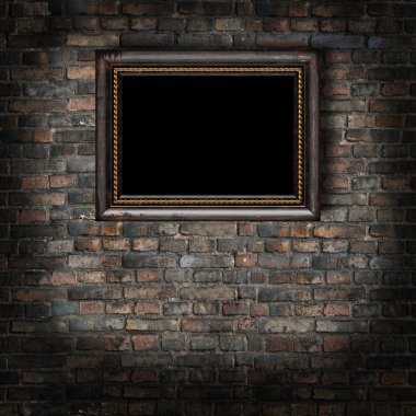eski duvar boş çerçeve