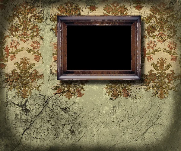 Empty frame on old wall — Stock Photo, Image