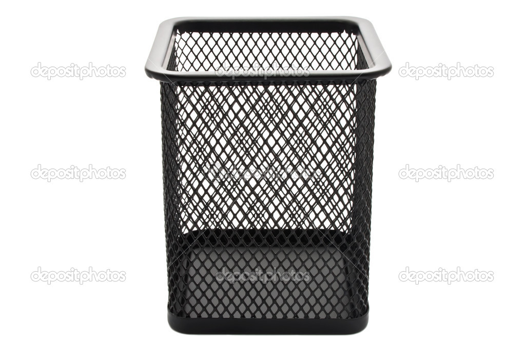 Empty wastepaper basket