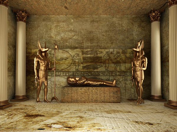 Pharaoh's Tomb ( 3d rendering )