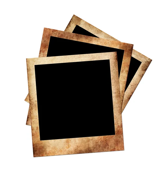 Old blank photos frames — Stock Photo, Image