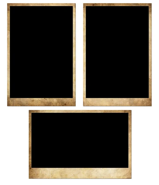 Old blank photos frames — Stock Photo, Image