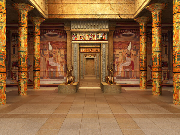 Pharaoh's Tomb ( 3d rendering )