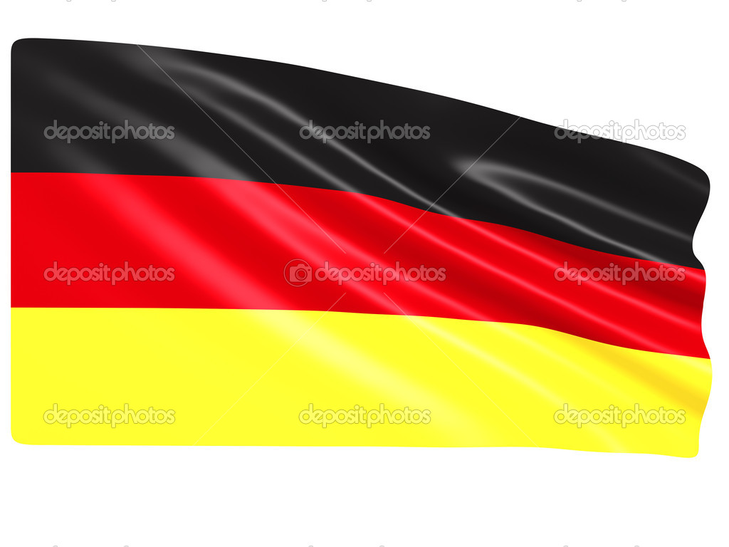 Flag of Germany ( 3d rendering )