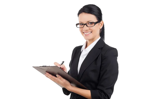 Mujer de negocios sonriente Imagen de stock