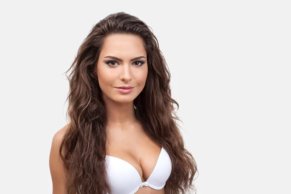 Young woman in bra — Stock Photo, Image