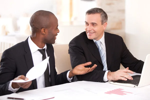 Diskussion om projektet — Stockfoto