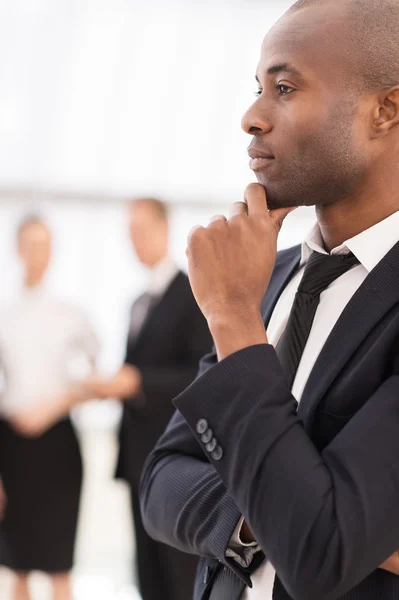 Thoughtful businessman — Stock Photo, Image