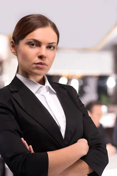 自信を持って、ビジネスの女性 — ストック写真