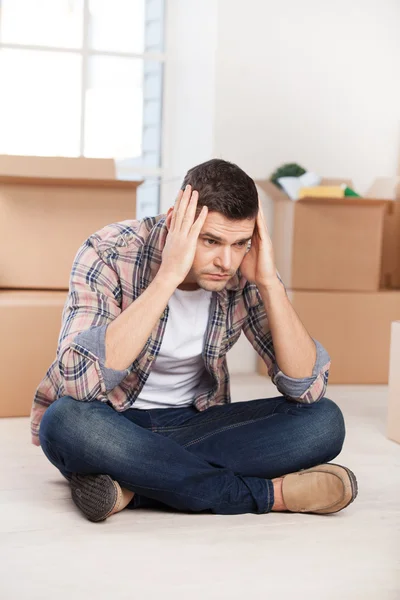 So many boxes to unpack. — Stock Photo, Image