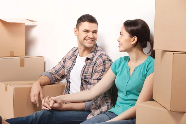 Just moved in a new apartment. — Stock Photo, Image