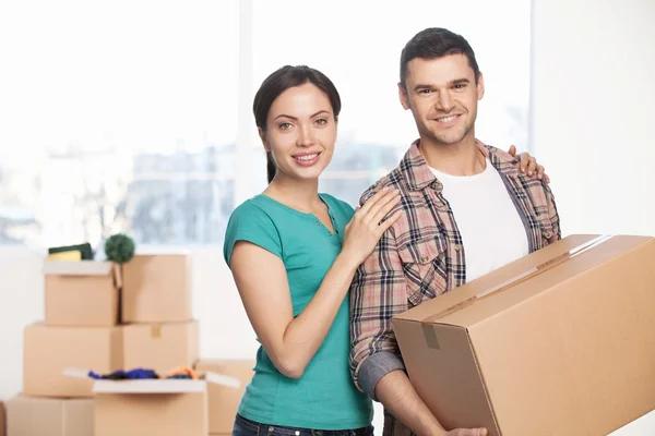 Moving to a new house. — Stock Photo, Image