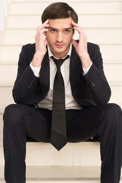 Depressed businessman — Stock Photo, Image