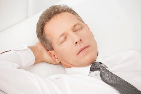 Sleeping businessman. — Stock Photo, Image