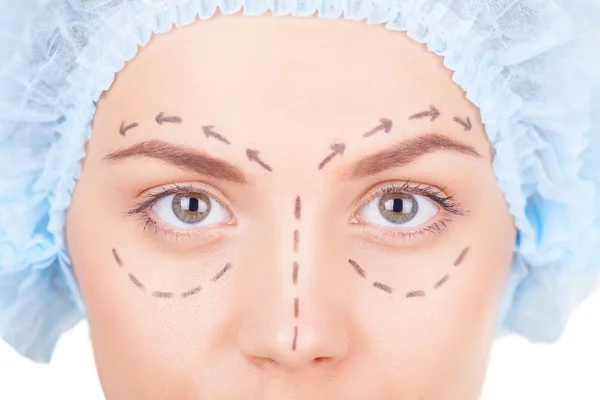 Waiting for plastic surgery. — Stock Photo, Image
