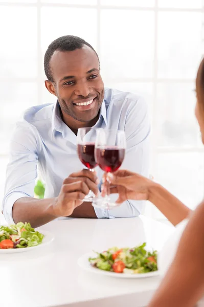 Having a dinner together. — Stock Photo, Image