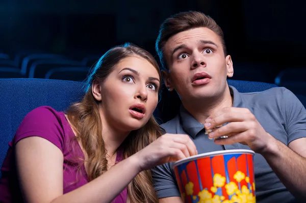 This movie is so scary! — Stock Photo, Image