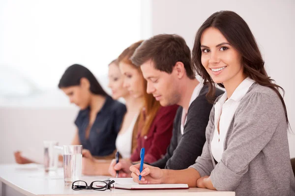 Personas en el seminario — Foto de Stock