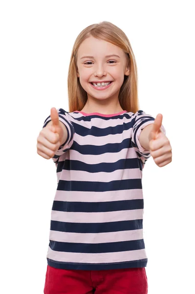 Menina feliz. — Fotografia de Stock