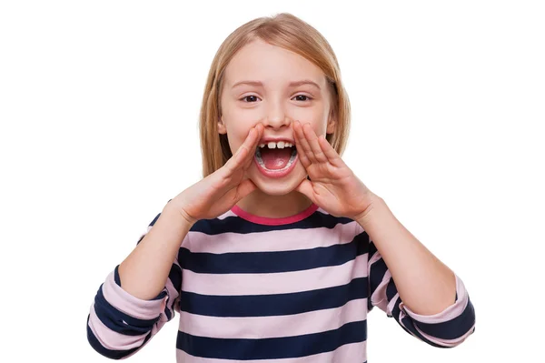 Menina feliz. — Fotografia de Stock