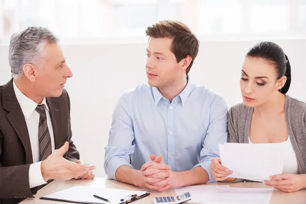 Consulta financeira . — Fotografia de Stock