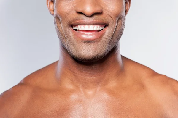 Man with perfect smile. — Stock Photo, Image