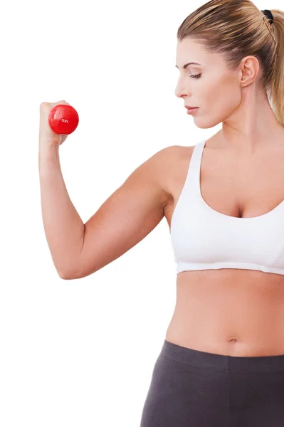 Entrenamiento con pesas . — Foto de Stock