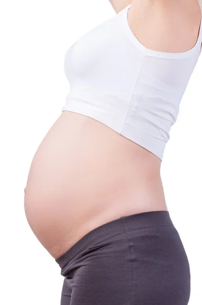 Barriga grávida. — Fotografia de Stock