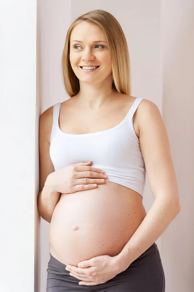 Waiting for a baby. — Stock Photo, Image