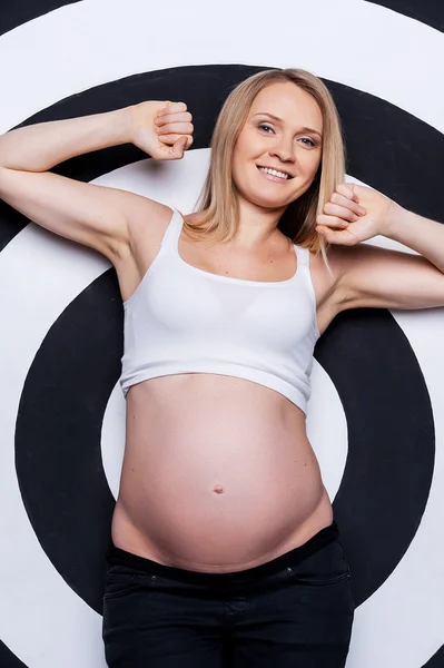 Donna incinta.. — Foto Stock