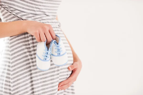 Expecting a boy. — Stock Photo, Image