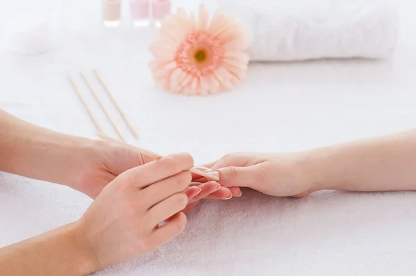 Nagels schoonmaken. — Stockfoto