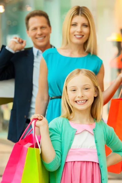 Rodinné hospodářství nákupní tašky — Stock fotografie