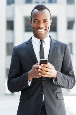 Cep telefonlu iş adamı