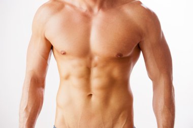 kaslı adam-mükemmel gövde ile