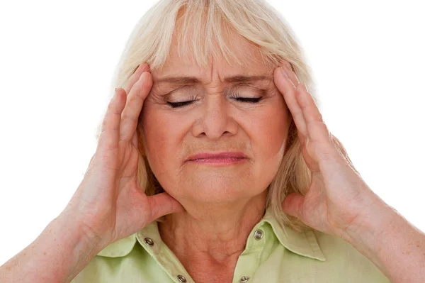 Depressed senior woman — Stock Photo, Image