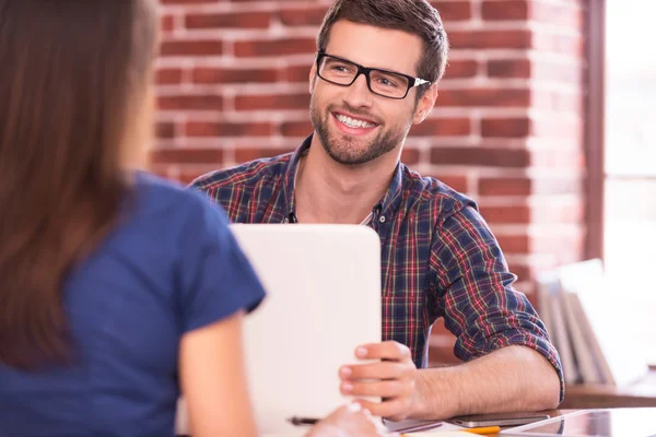 Unternehmenskommunikation. — Stockfoto