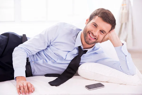 Businessman relaxing. — Stock Photo, Image