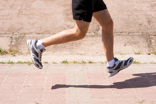 Man running outdoors — Stock Photo, Image