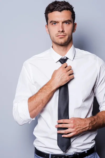 Handsome and self-confident man — Stock Photo, Image