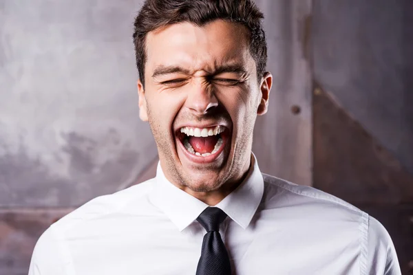 Uomo d'affari stressato . — Foto Stock