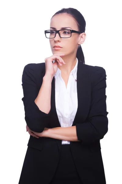 Mujer de negocios reflexiva . — Foto de Stock