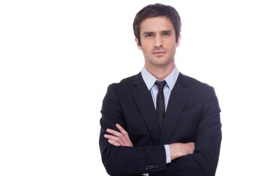kendinden emin ve başarılı işadamı.