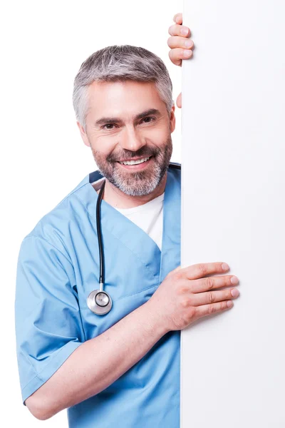 Surgeon with copy space. — Stock Photo, Image