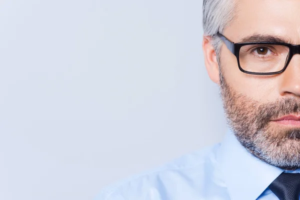 Confident mature man in shirt and tie — Stock Photo, Image