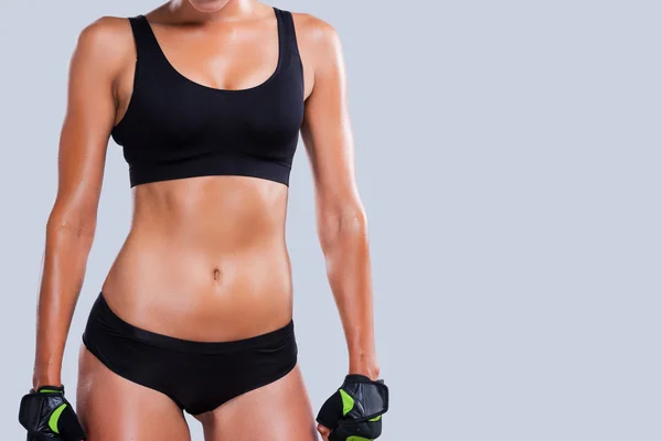 Mujer deportiva con cuerpo perfecto —  Fotos de Stock