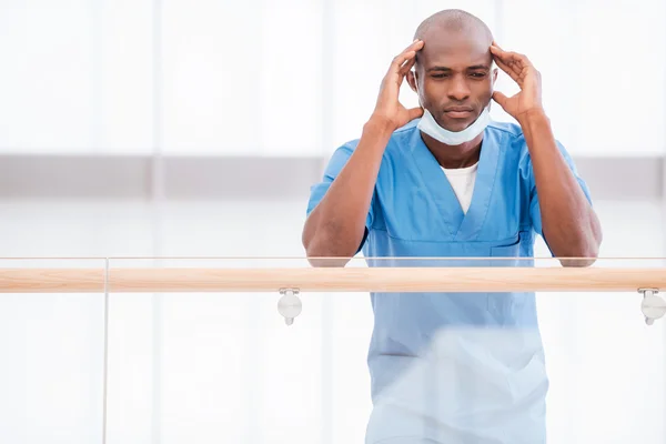 Worried surgeon. — Stock Photo, Image